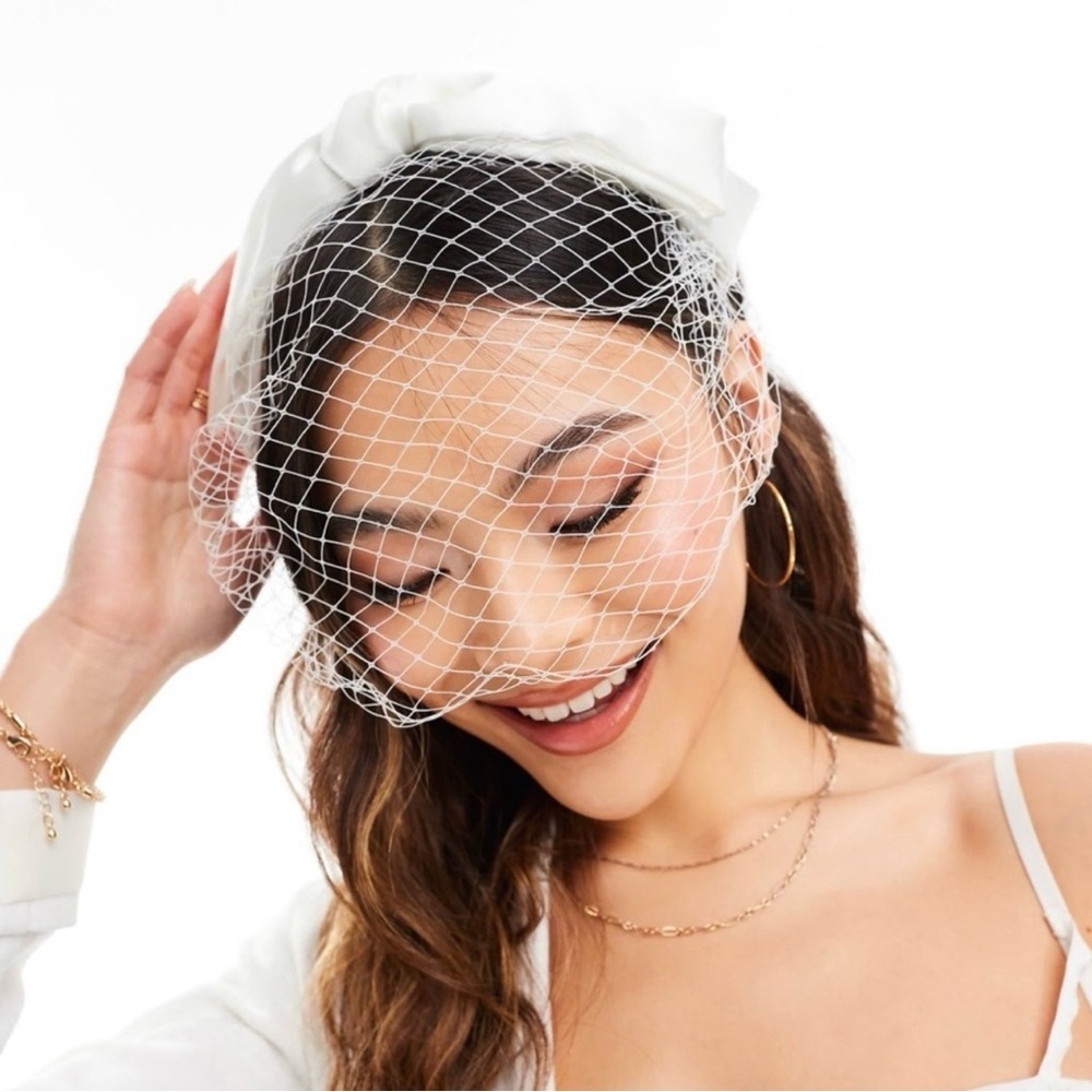Kristin Ess Hair Bright White The Veil Headband - Picture 5 of 6